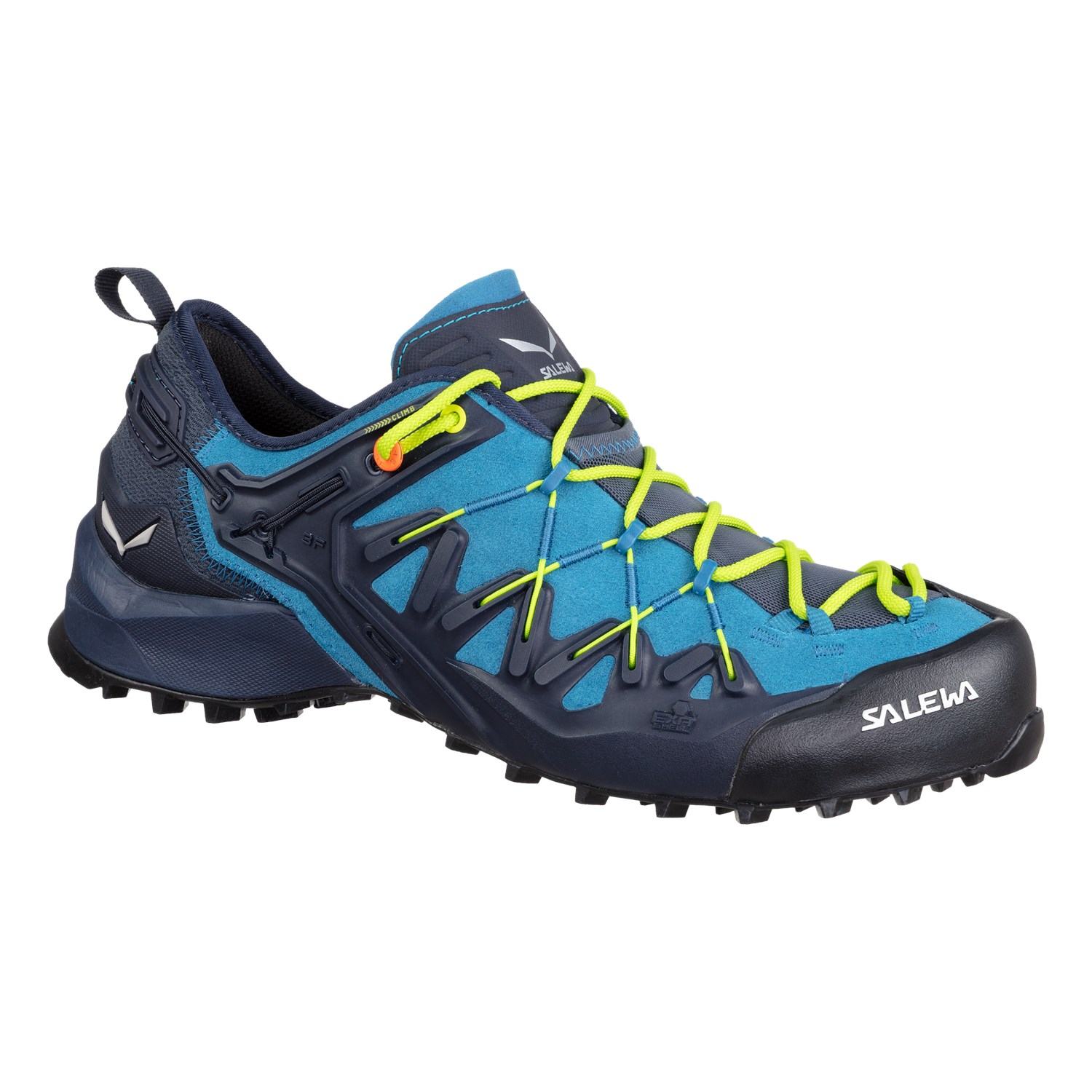 Salewa Men's Wildfire Edge Approach Shoes Blue/Navy/Yellow ENW-263819